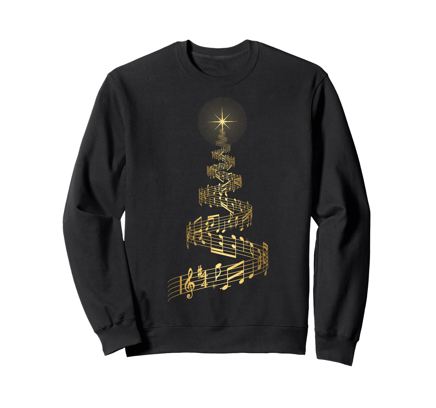 Christmas Tree Music Notes T Shirt Musical Xmas Tree Gift T-Shirt