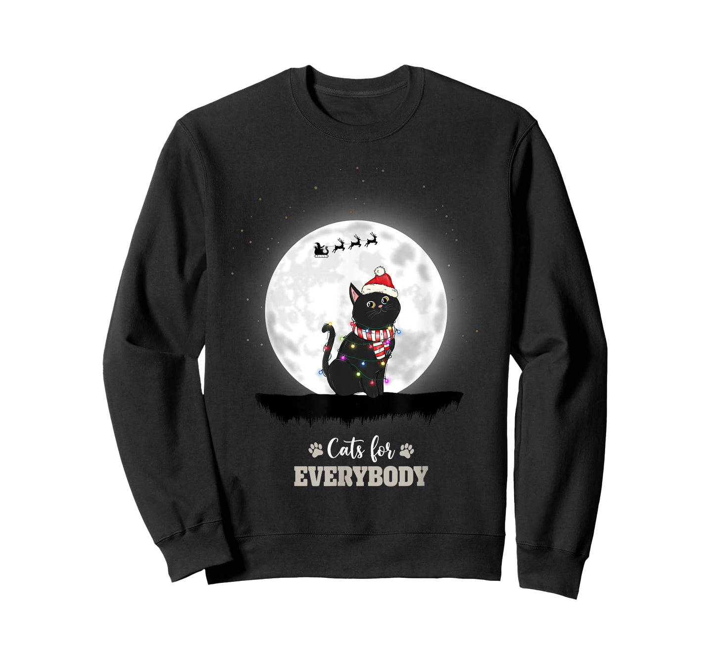 cats for everybody santa claus xmas T-Shirt