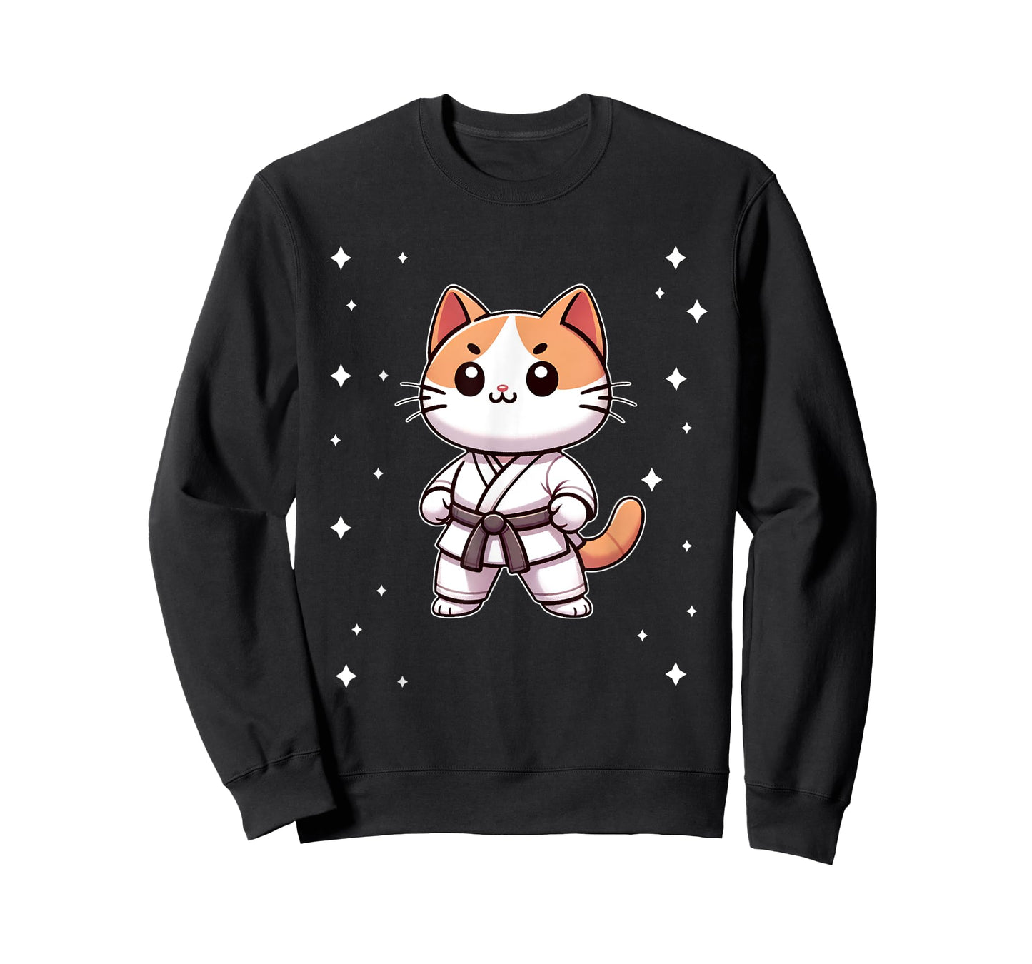 Cute kawaii karate cat Martial Arts T-Shirt for Men Women Kids