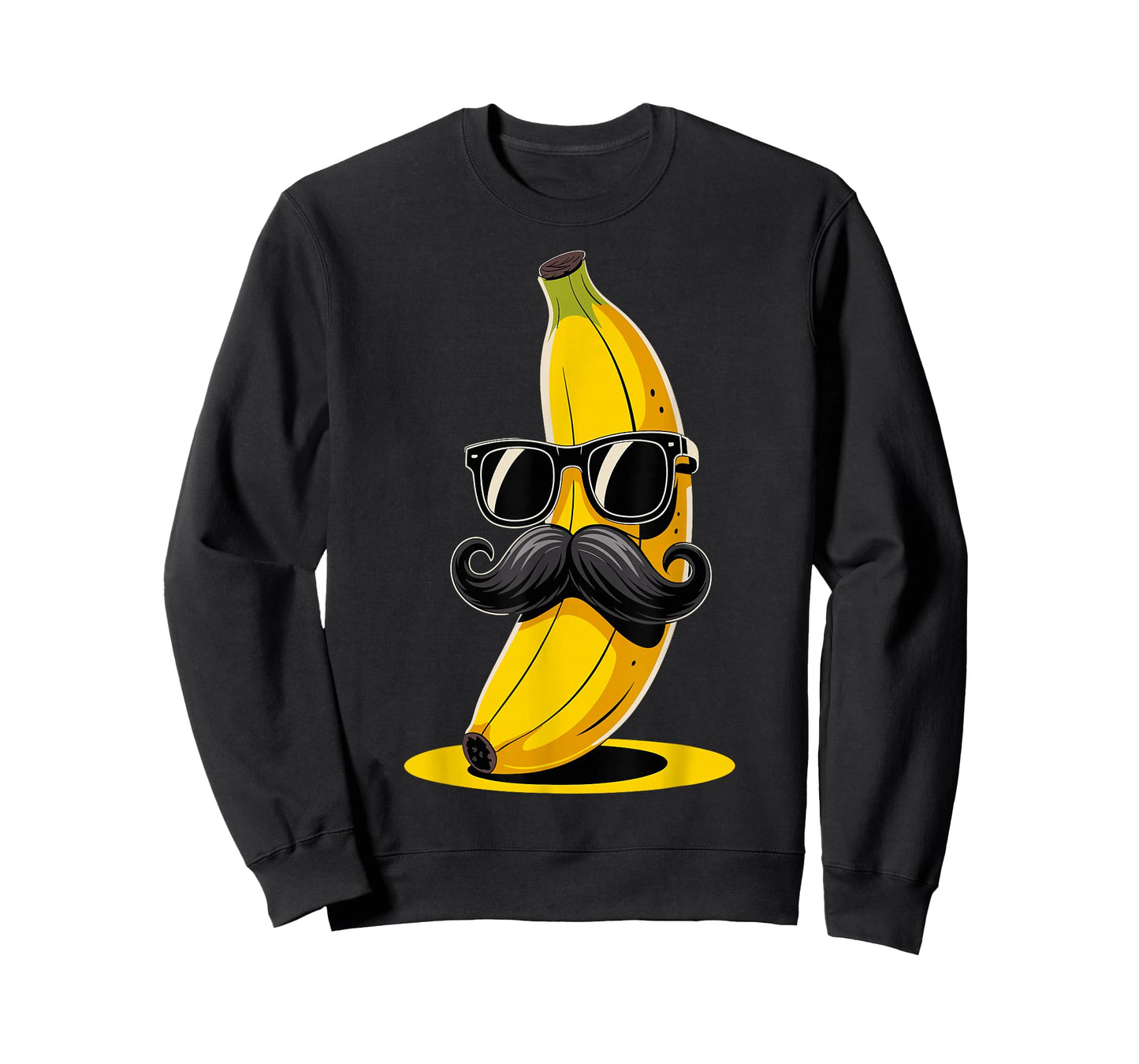 Banana Mustache Sunglasses Face Funny Fruit Cool Banana T-Shirt