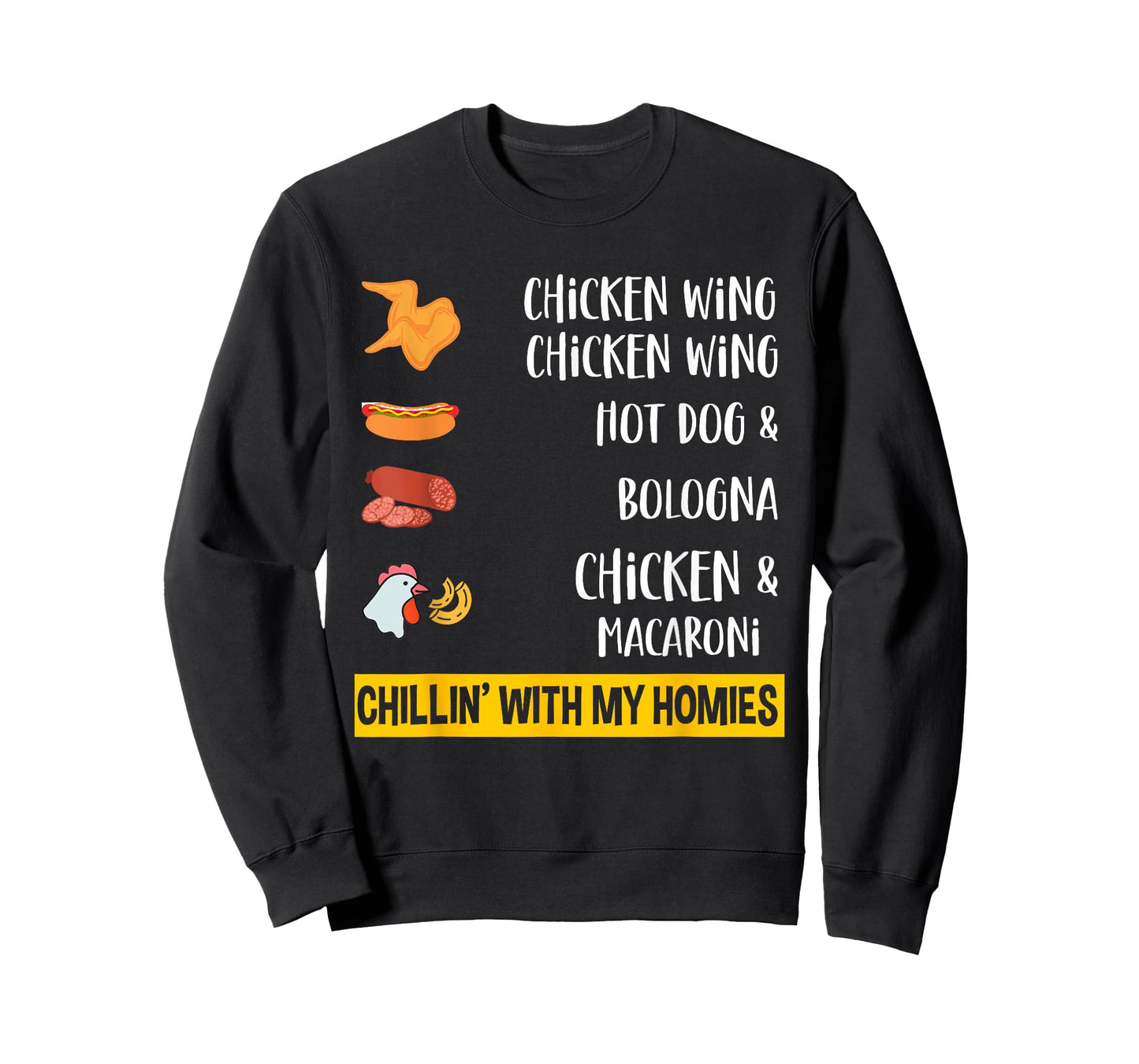 Cooked Chicken Wing Chicken Wing Hot Dog Bologna Macaroni T-Shirt