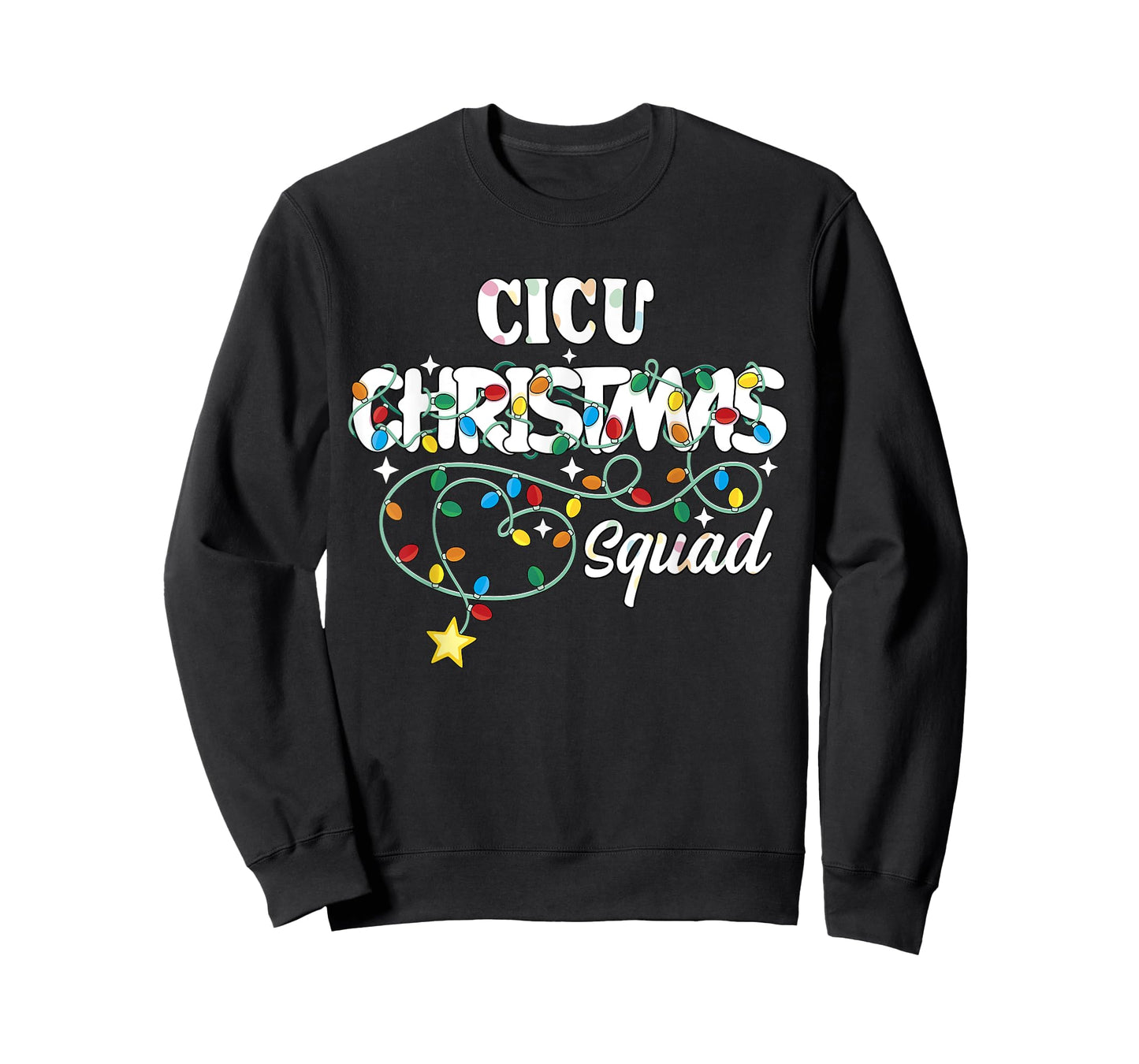 CICU Christmas Squad CNA NP Cardiac ICU Nurse Techs T-Shirt
