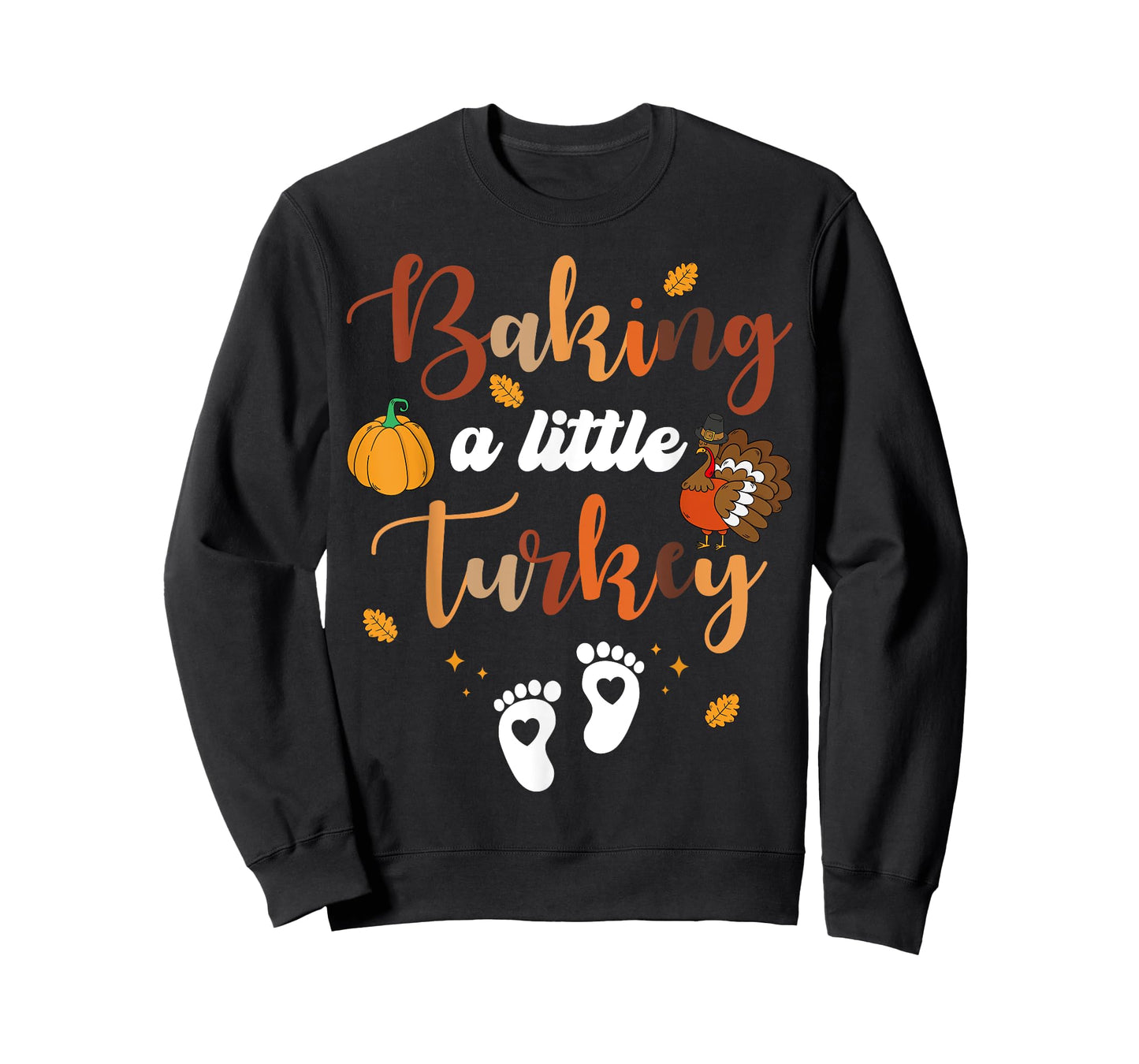Baking A Little Turkey Thanksgiving Pregnancy Announcement T-Shirt