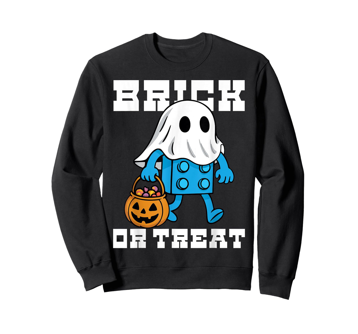 Brick Or Treat Builder Block Building Halloween Brick Master T-Shirt