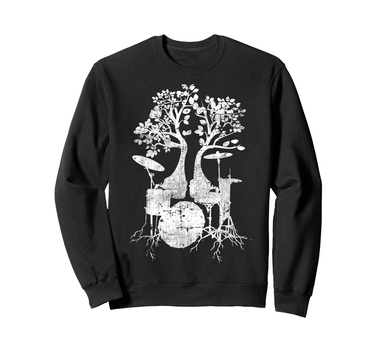 Cool Urban Distressed Drum Life T-Shirt - Drummer Tree Tee
