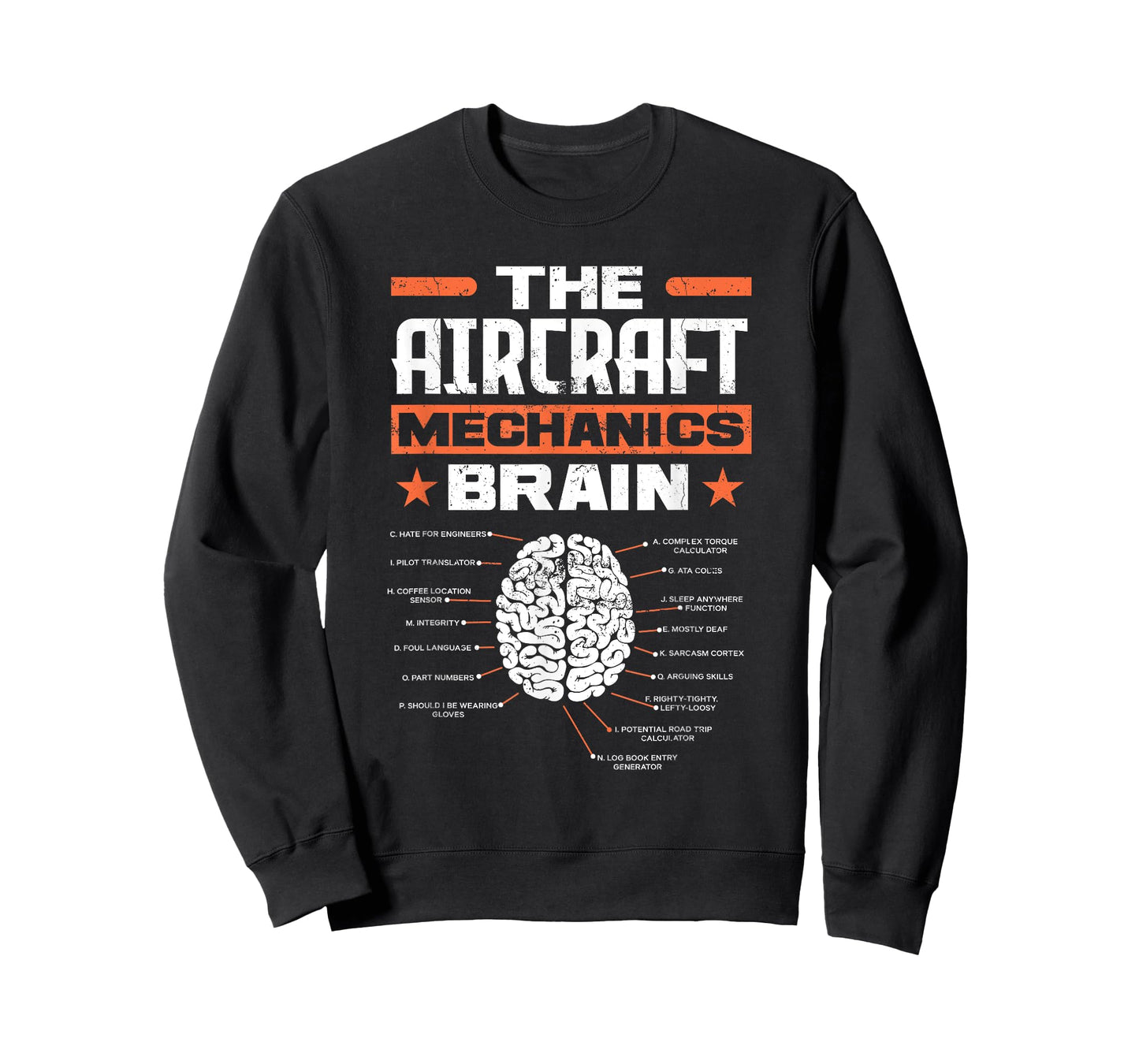 Aircraft Mechanics Brain Aviation Funny Aircraft Mechanic T-Shirt