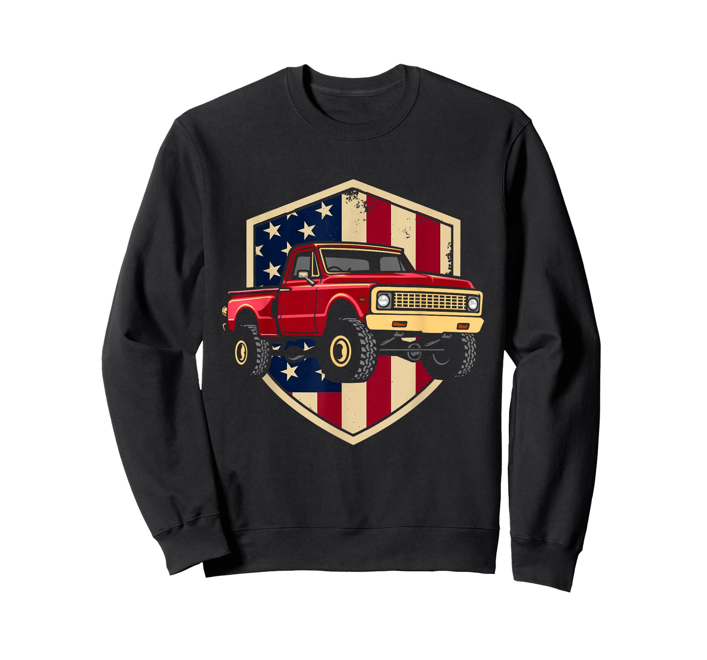 Patriotic Red Pickup Truck American Pride T-Shirt
