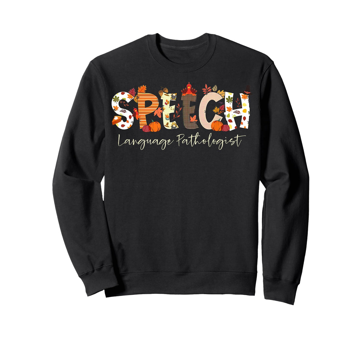 Speech Language Pathologist SLP Pumpkin Fall Thanksgiving T-Shirt