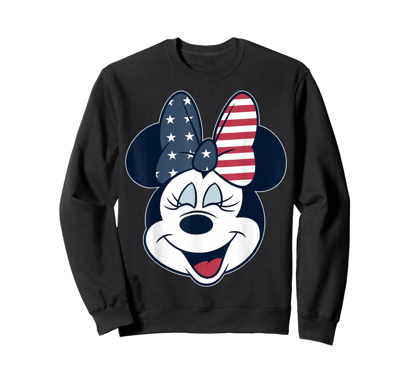 Disney Mickey And Friends Minnie American Flag Bow T-Shirt