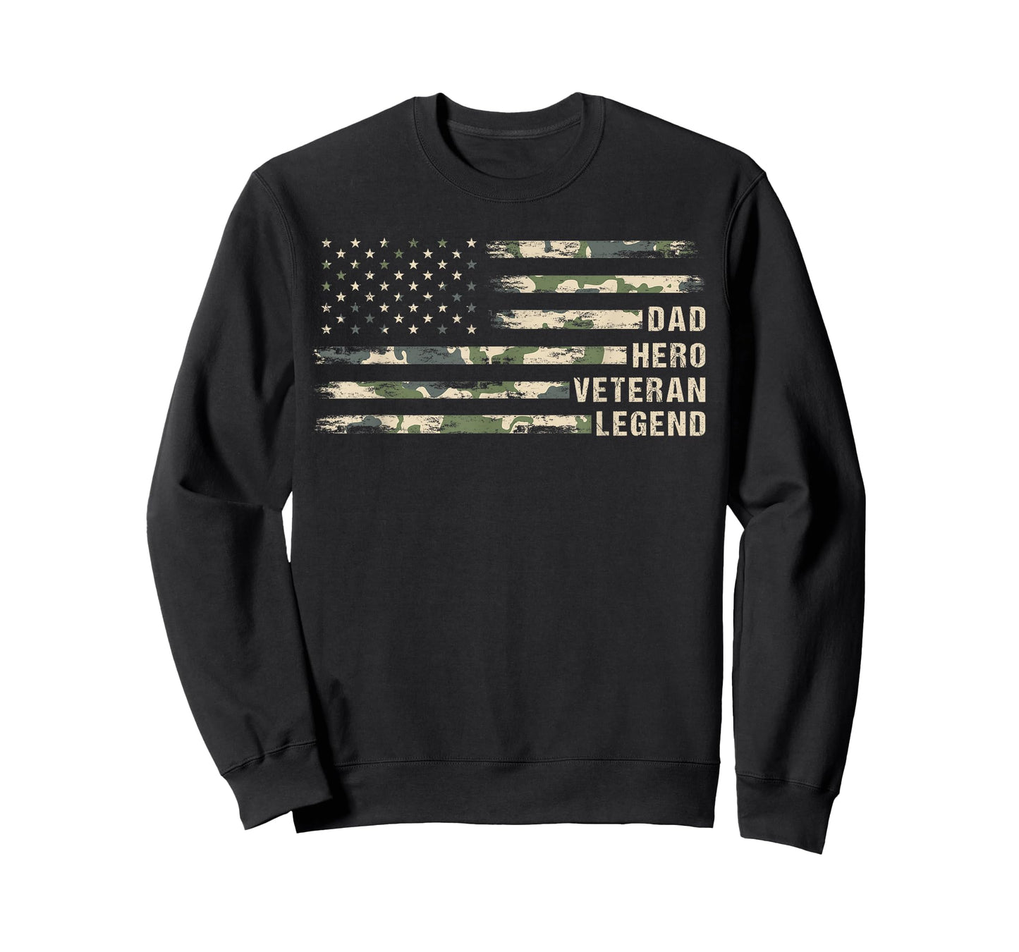 Dad Hero Veteran Legend Camouflage, Veteran Dad Father's Day T-Shirt