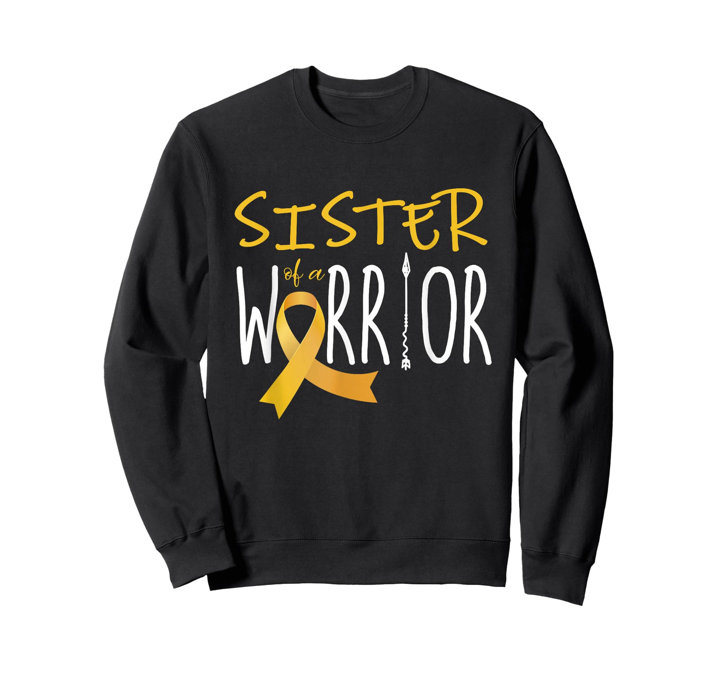 Childhood cancer awareness Sister of a warrior T-Shirt