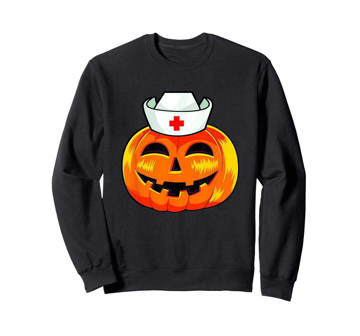 Nurse Halloween Scary Pumpkin Costume Nurse ER CNA ICU Women T-Shirt
