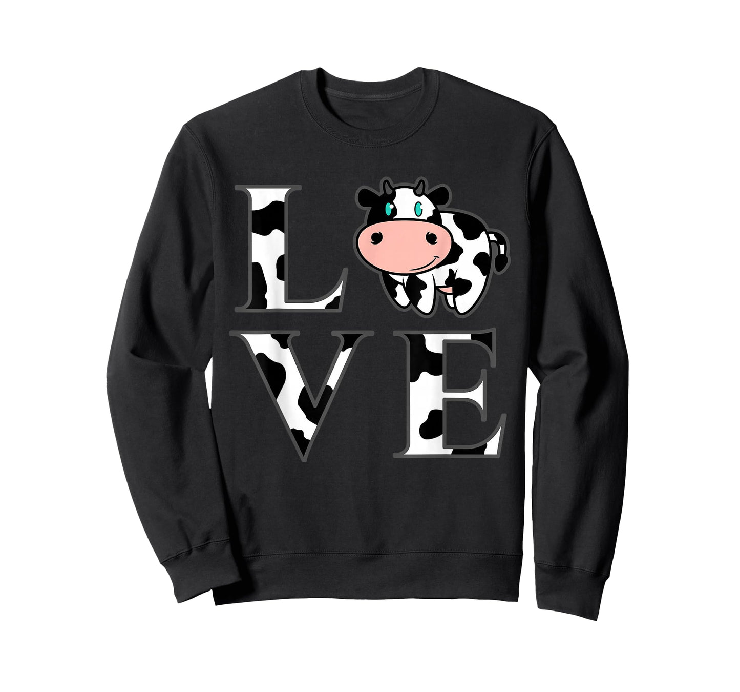 Cute Cow Print I Love Cows Funny Farming Gift Men Women Kids T-Shirt