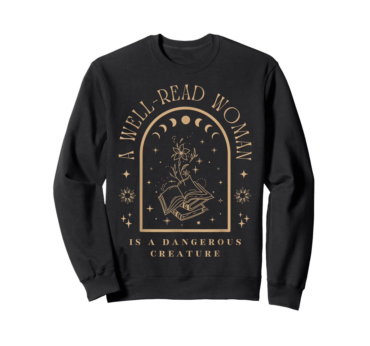 A Well Read Women is A Dangerous Creature Bookish Librarian T-Shirt