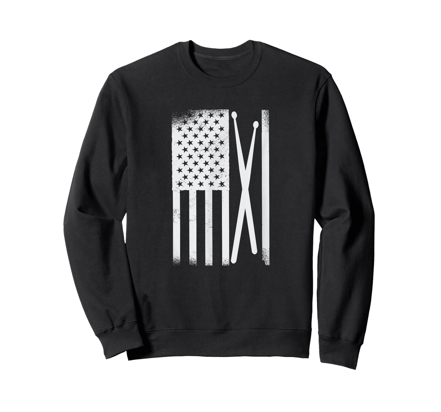 American Flag Drumsticks USA Drummers Vintage Drum Sticks T-Shirt for Women Kids Men