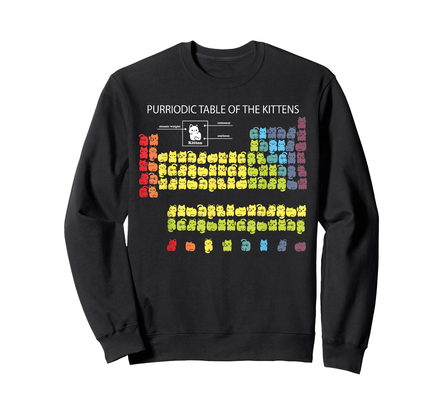 Periodic Table of Kittens Funny Cat Chemistry Funny Cat T-Shirt
