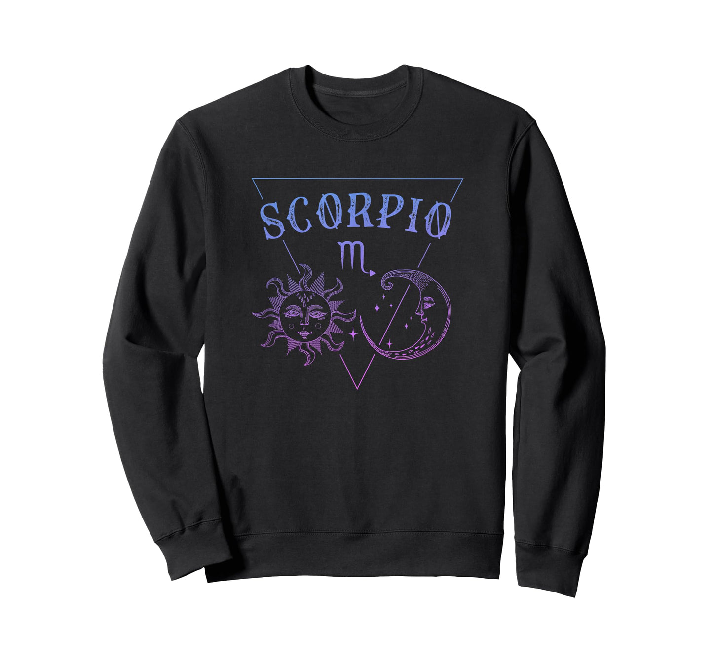 Scorpio Zodiac Symbol / Blue Sun & Moon - Scorpio Birthday T-Shirt