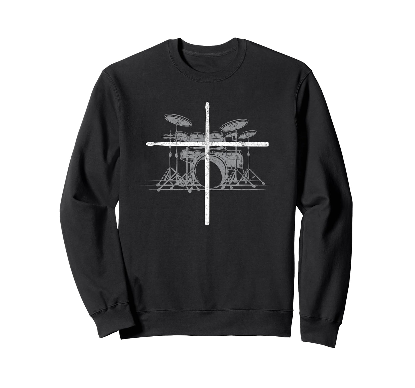 Christian Drummer Sticks Cross Gift Music Lover Percussion T-Shirt