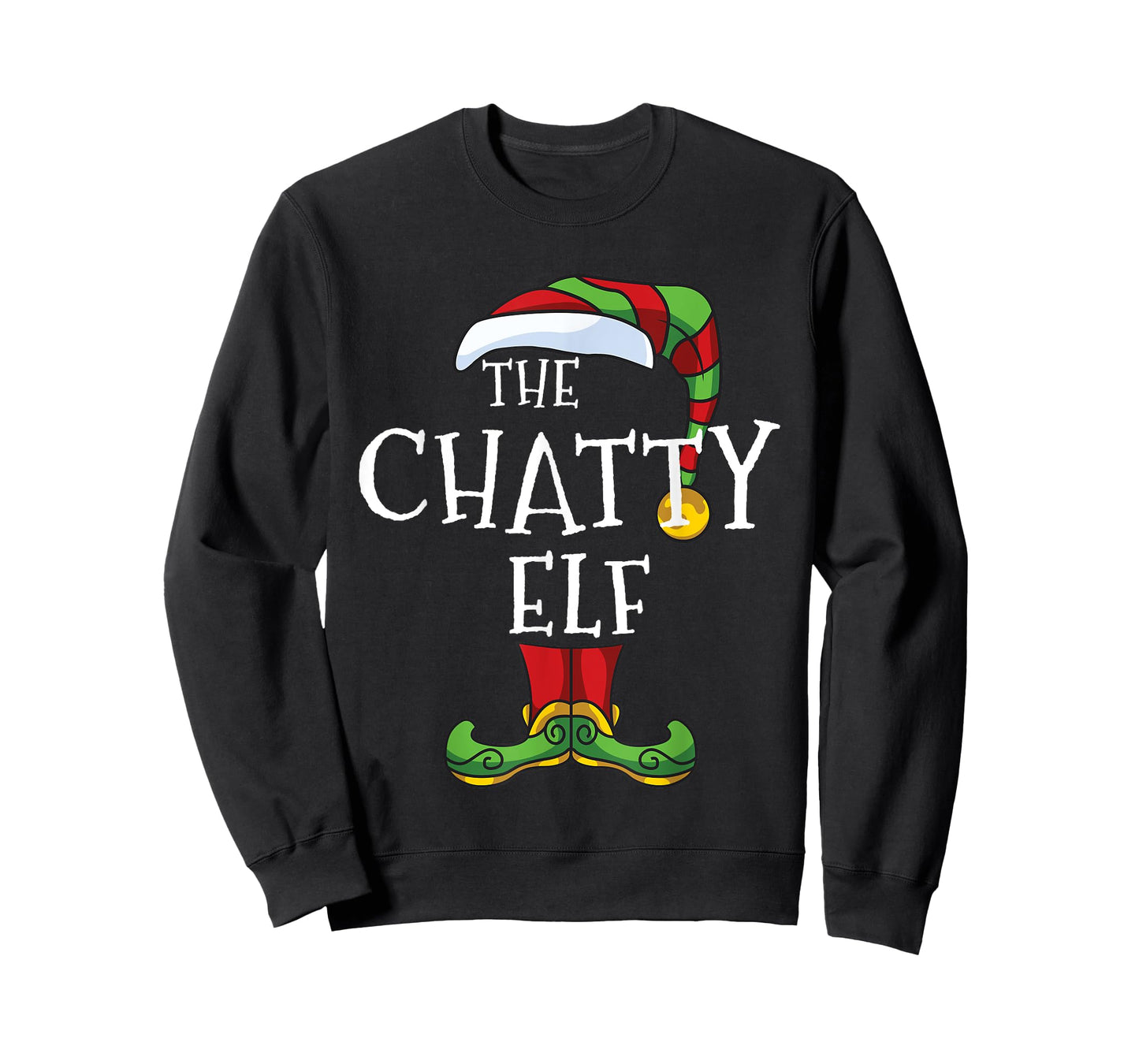 Chatty Elf Talkative Family Matching Christmas Group Funny T-Shirt