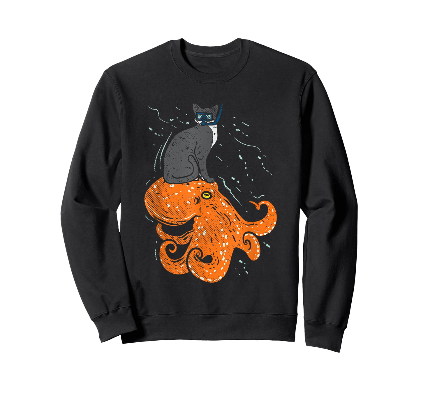 Funny Scuba Diving Gift, Funny Diving Cat Men Women T-Shirt
