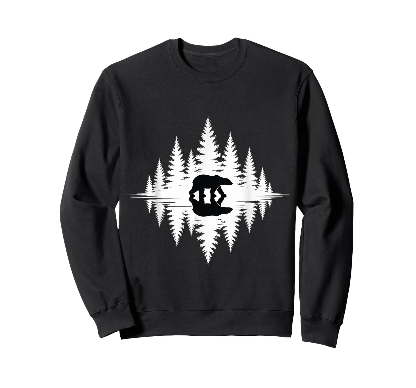 Trees Reflection Wildlife Nature Bear Animal Outdoor Forest T-Shirt