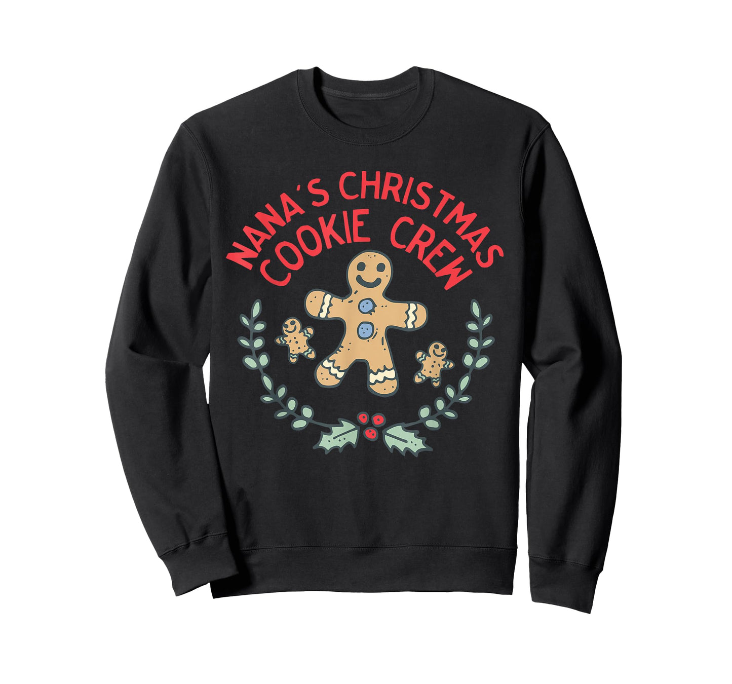 Cute Nana's Christmas Cookie Crew for Grandchildred Kids T-Shirt