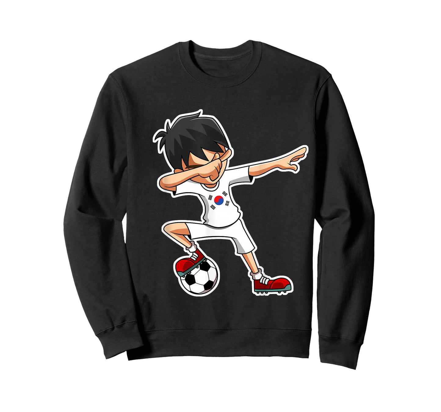 Dabbing Soccer Boy South Korea Jersey, Korean Kids Gifts T-Shirt