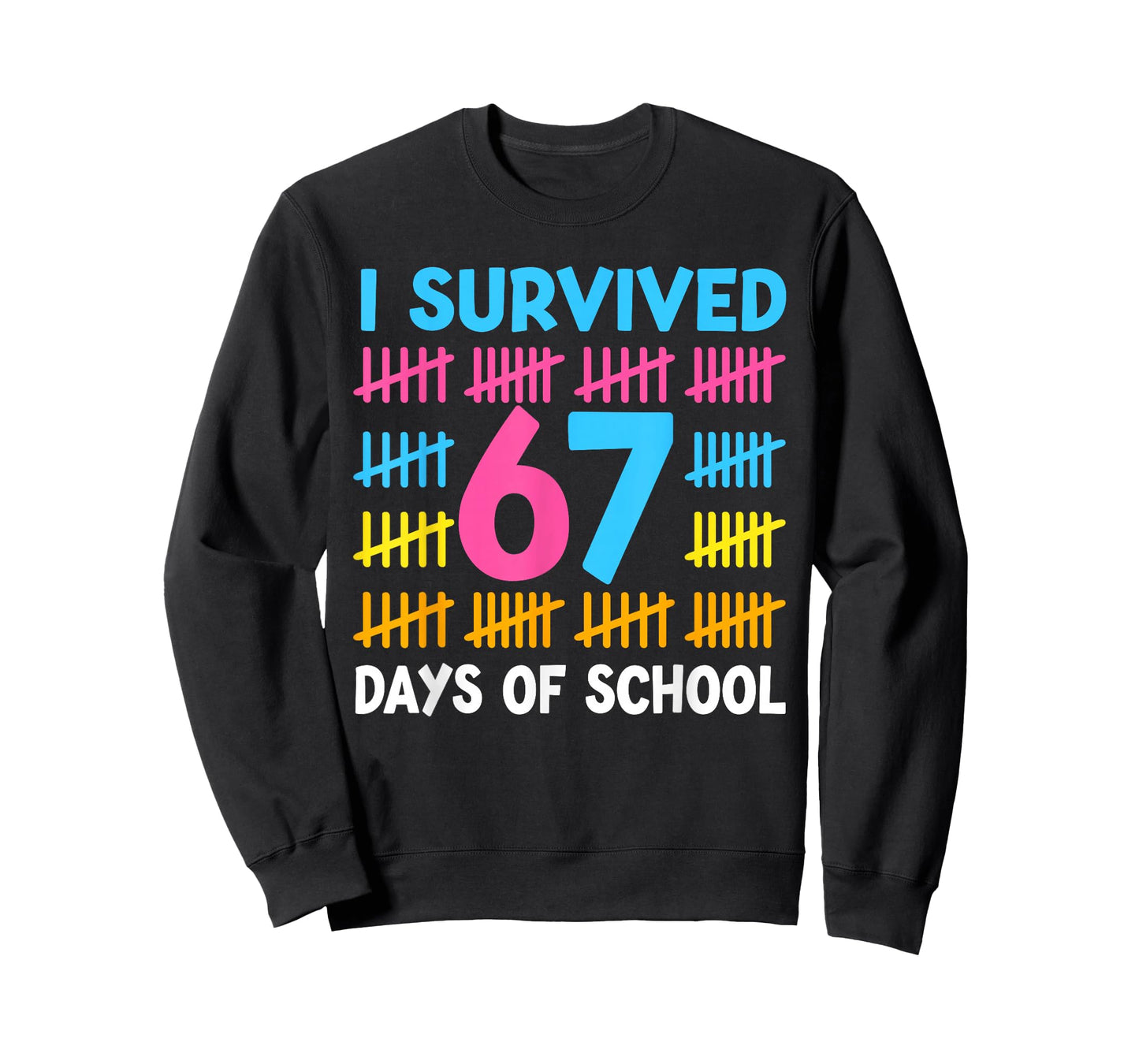 I Survived 67 Days of School Funny 67 Meme Teen Boys Teacher T-Shirt