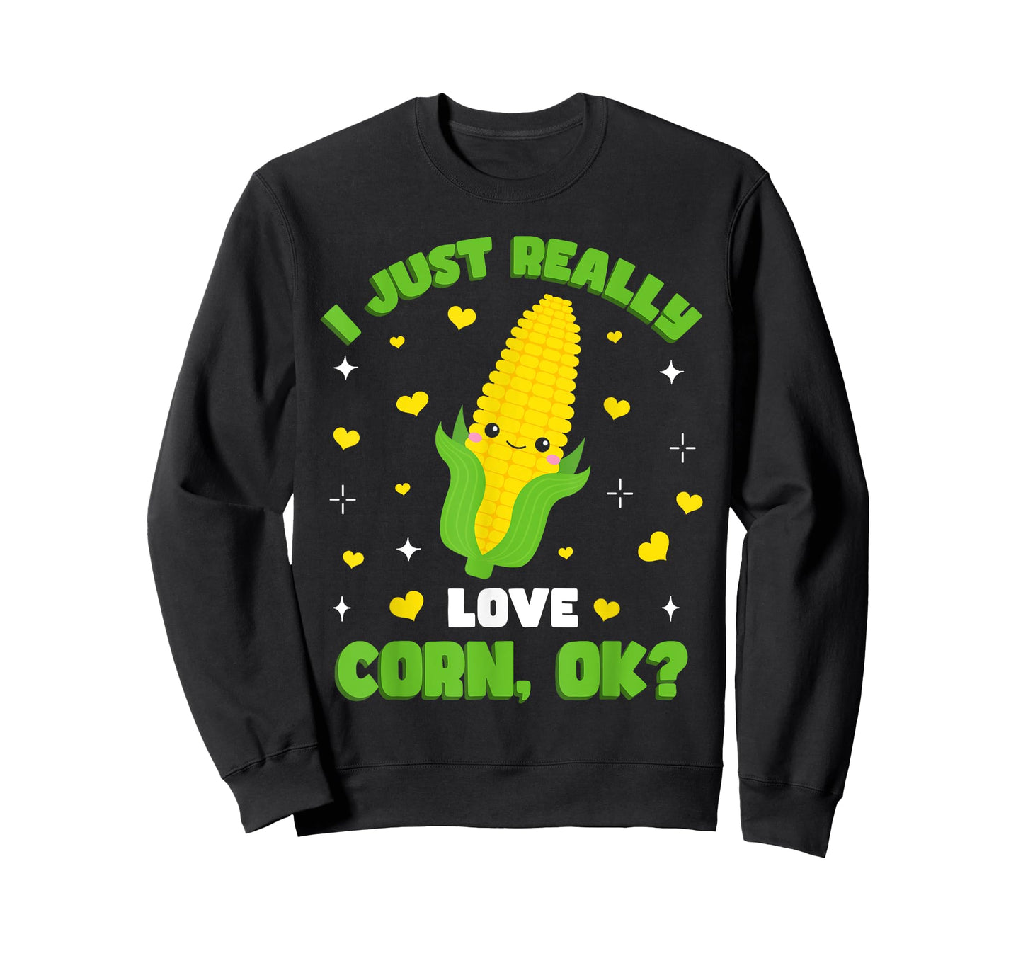 Corn Farming Kids Kawaii I Just Really Love Corn T-Shirt