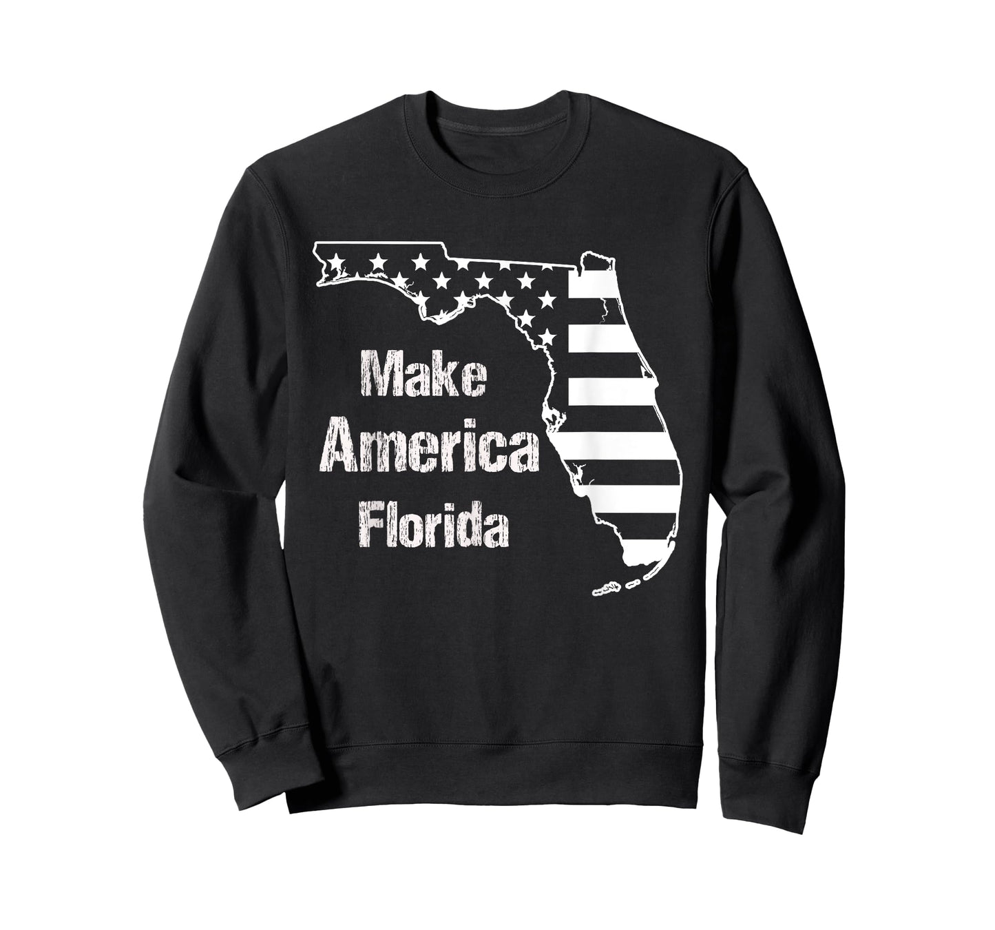 Funny Make America Florida American Flag Retro Vintage T-Shirt