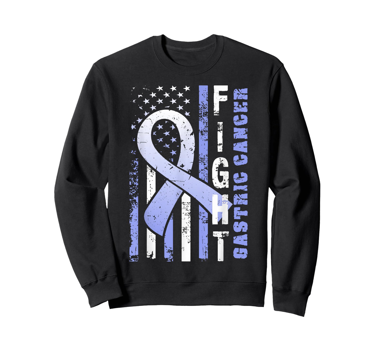 Fight Gastric Cancer - Awareness T Shirt with USA Flag T-Shirt