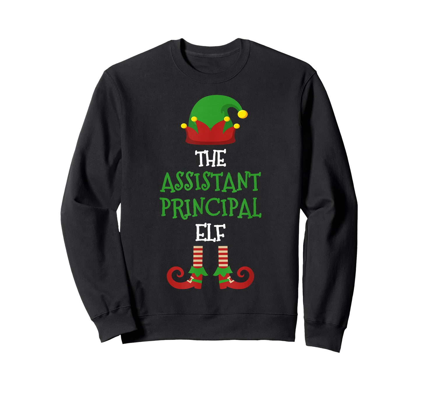 Assistant Principal Elf Matching Pajamas Christmas Teacher T-Shirt