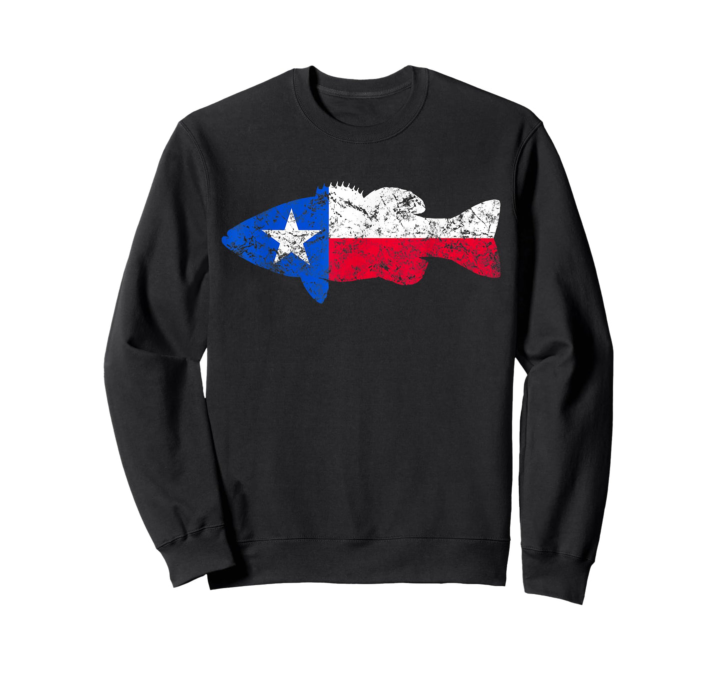 Texas Flag Smallmouth Bass Fishing T-Shirt T-Shirt