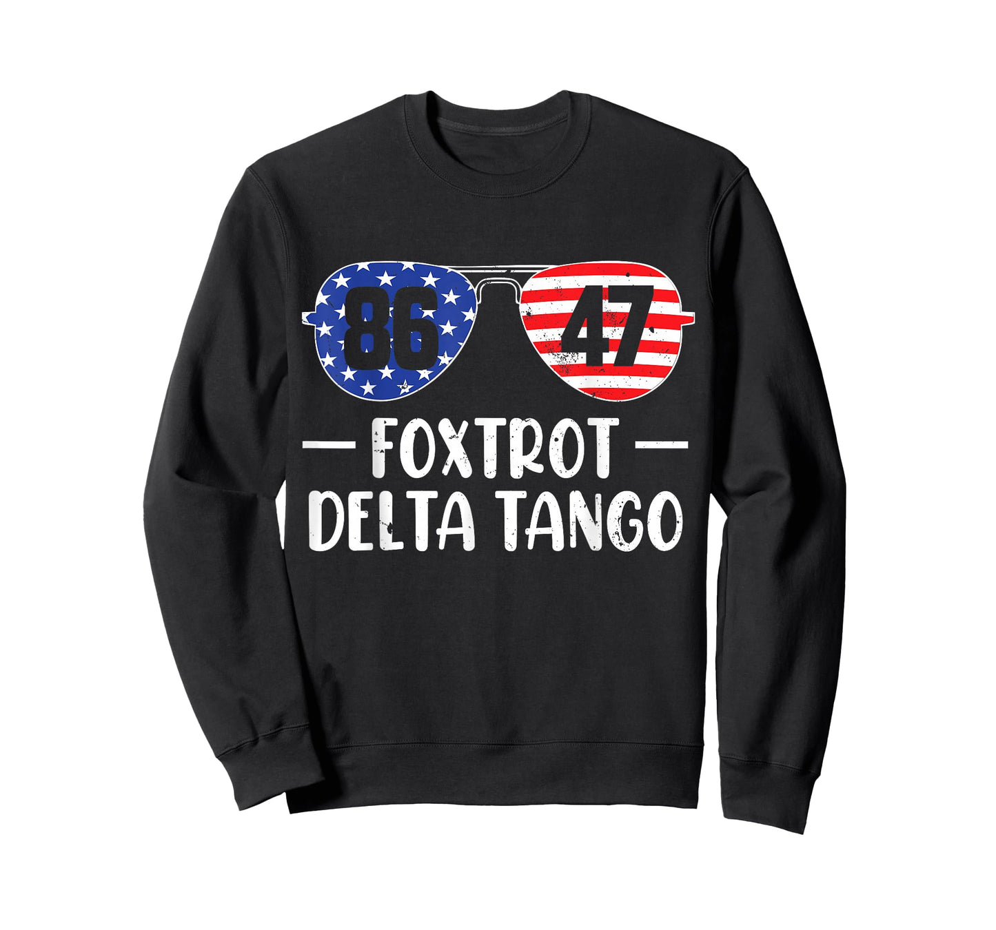 Foxtrots Delta Tangos USA Sunglasses Patriotic 8647 Flag T-Shirt