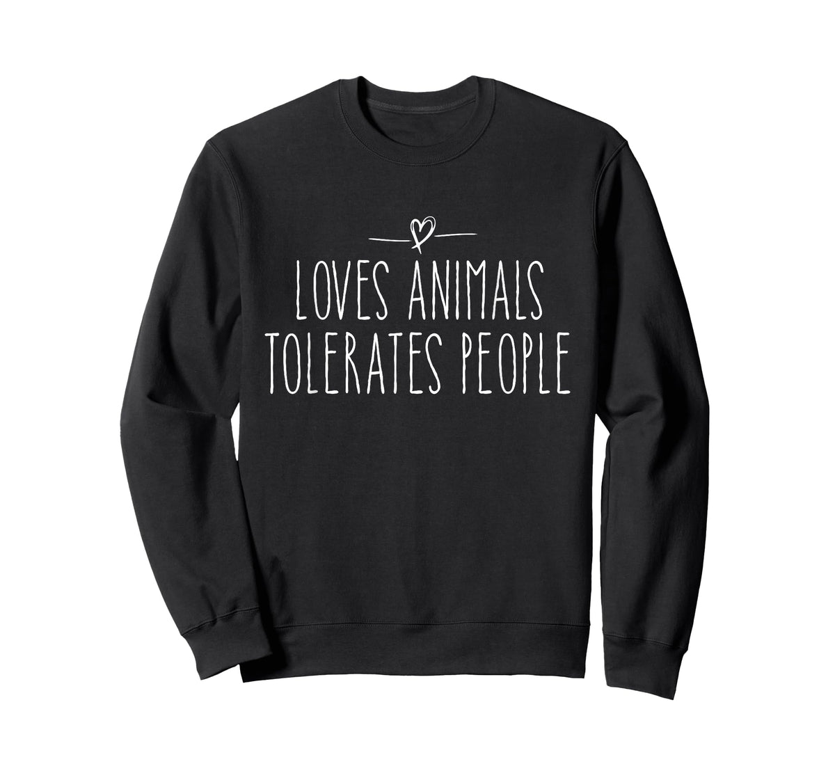 loves animals tolerates people quote Cat Lover & Dog Love T-Shirt