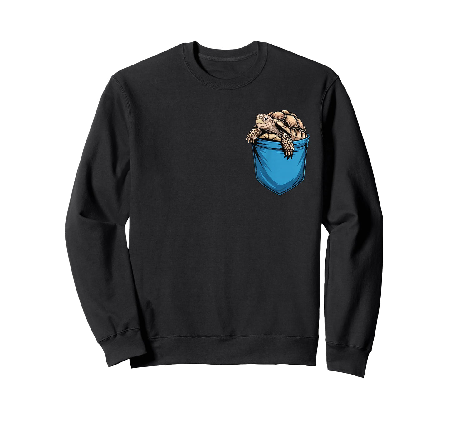 Cute Pocket Sulcata Tortoise Lovers T-Shirt