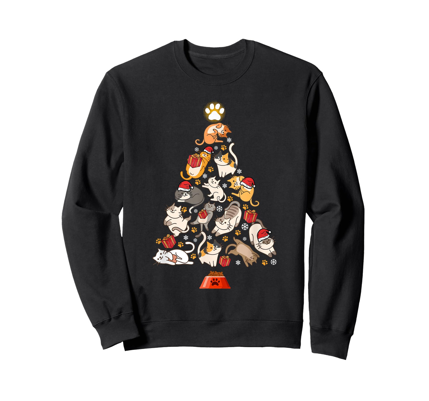 Funny Cats Christmas Men Kids Women Cat Ugly Christmas T-Shirt