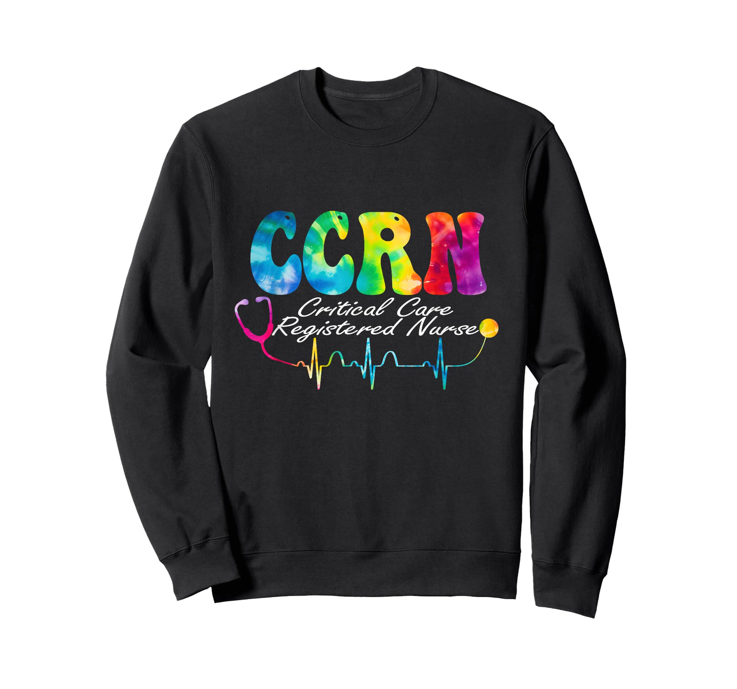 Critical Care Registered Nurse Tie Dye CCRN Nurse T-Shirt