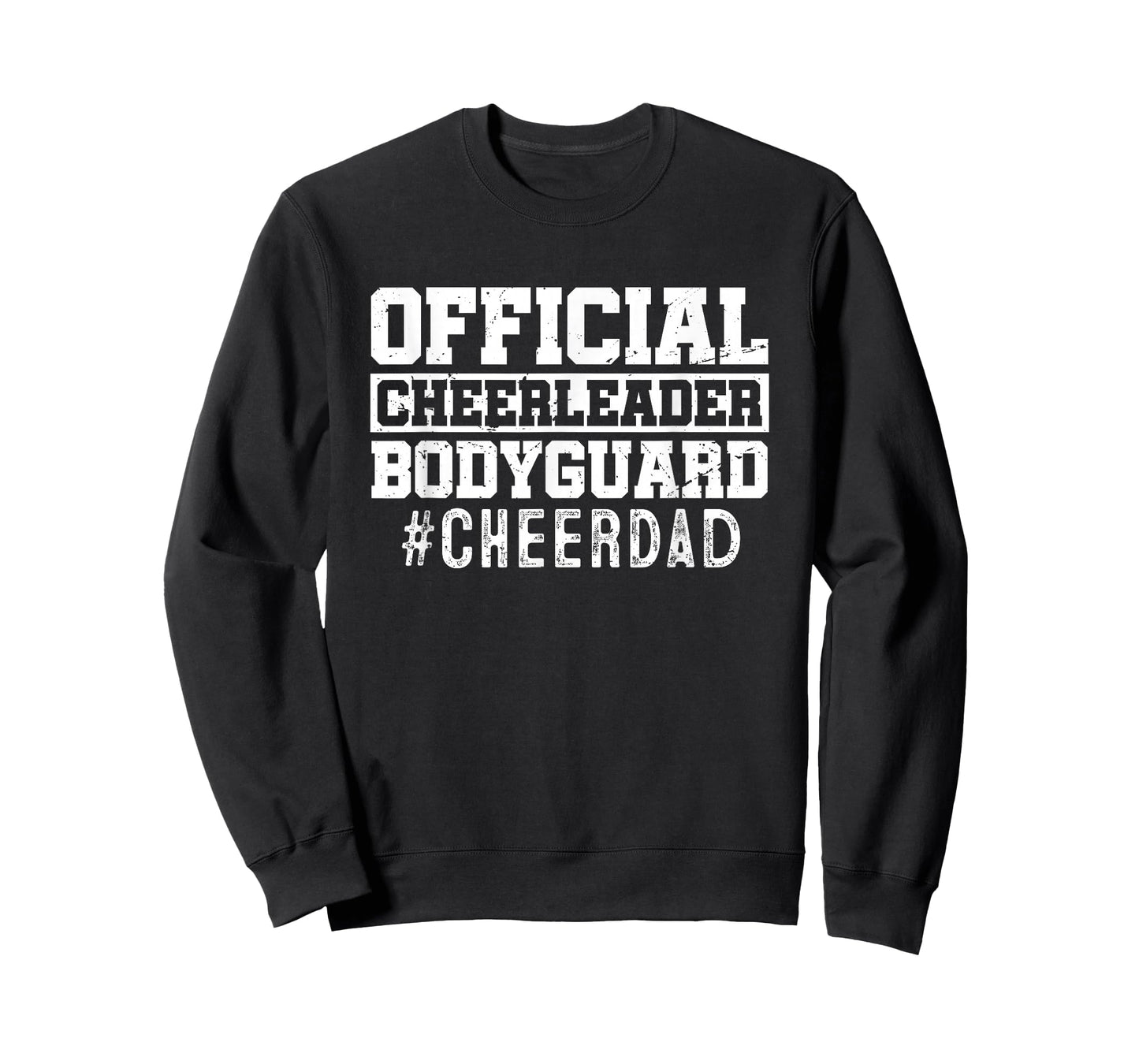 Cheer Dad Funny Papa Official Cheerleader Bodyguard T-Shirt