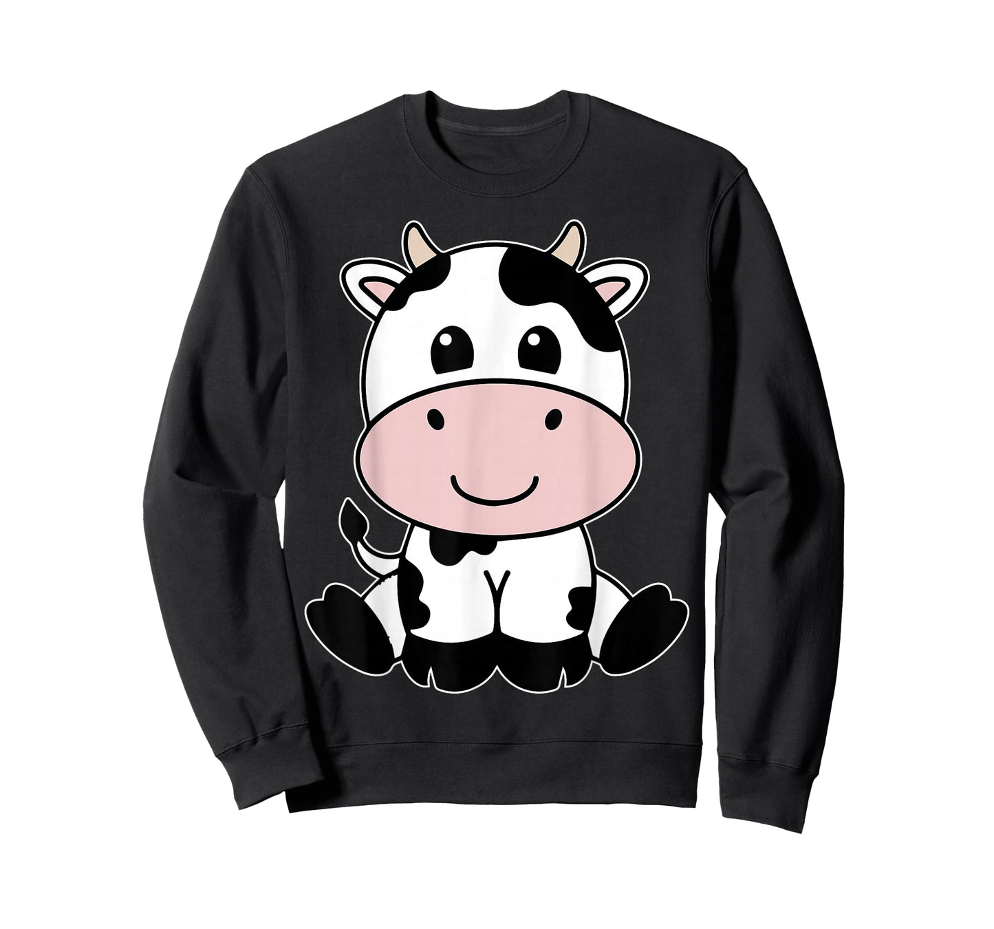 Cute Kawaii Cow Print Black and White Cow Animal T-Shirt