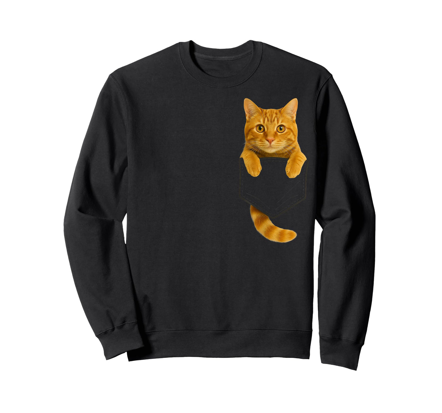 Cute Tabby Cat Pocket Funny Gifts Cat Mom Cat Dad Cat Lover T-Shirt