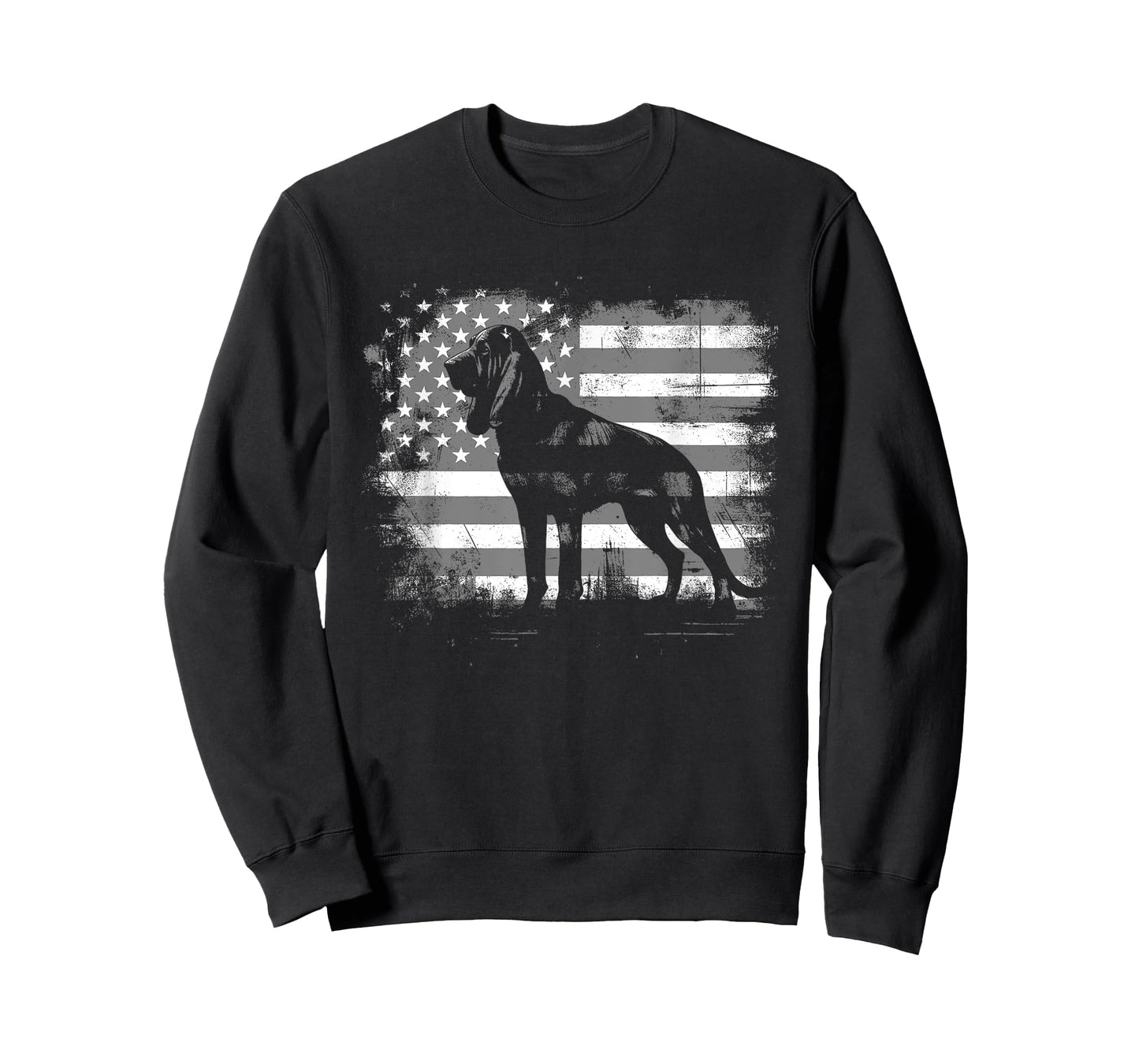 Bloodhound American Flag - Patriotic USA Dog Lover T-Shirt for Men Women Kids