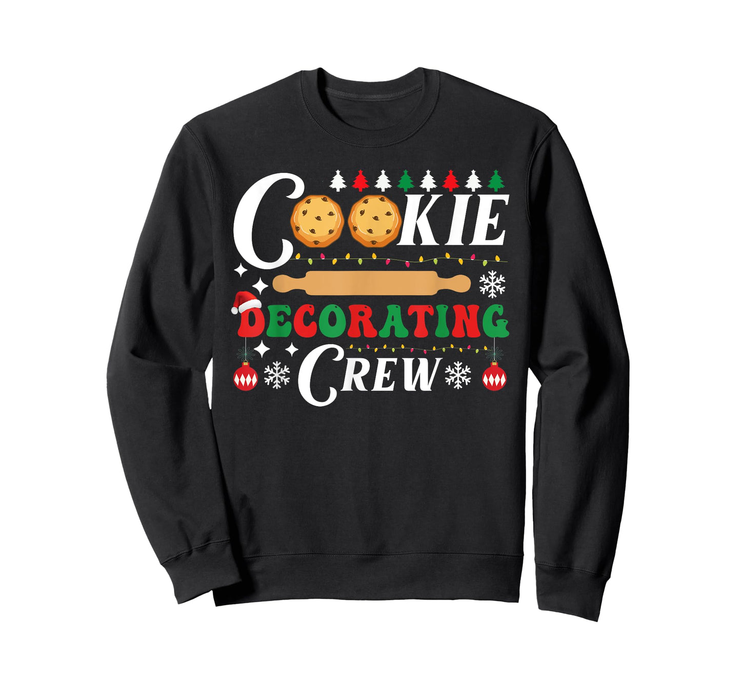 Cookie Decorating Crew Funny Christmas Baking Bakers Pajama T-Shirt