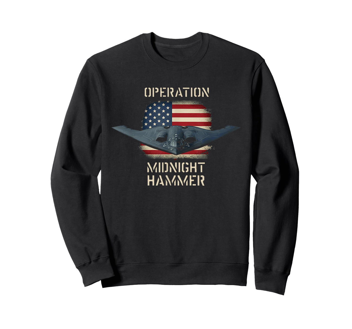 Retro Operation Midnight Hammer with American Flag T-Shirt