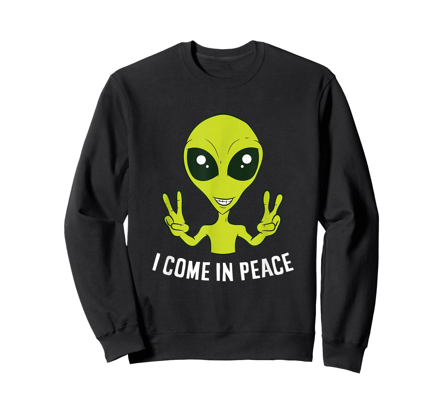 Cute Alien I Come in Peace Space Rave EDM Music Alien T-Shirt