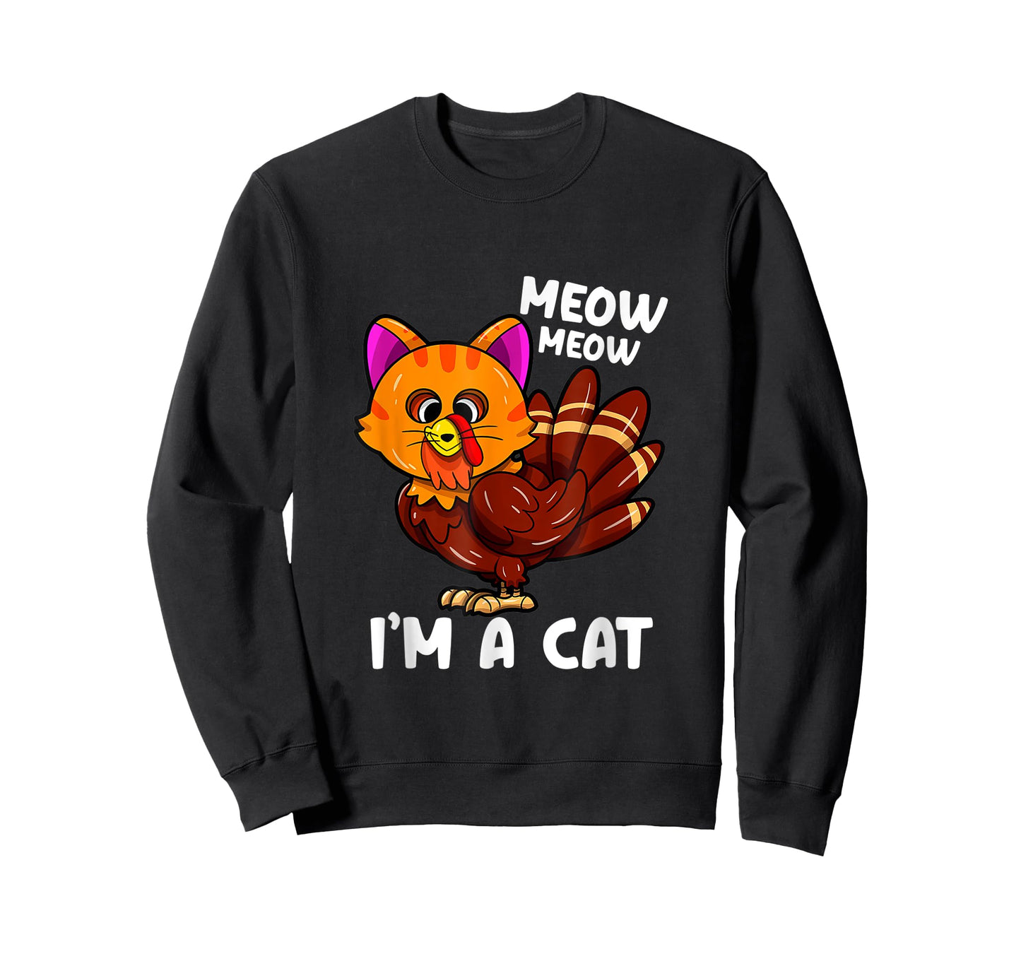 Meow i'm a cat turkey thanksgiving T-Shirt