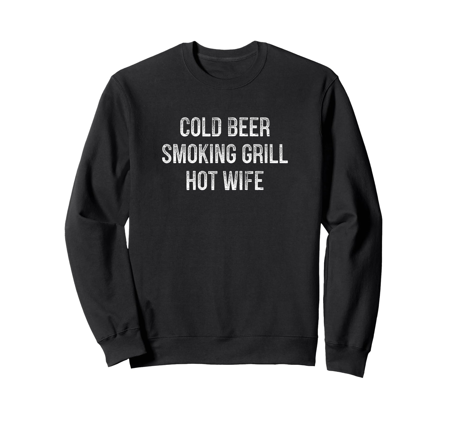 Cold Beer - Smoking Grill - Hot Wife - Vintage Style - T-Shirt