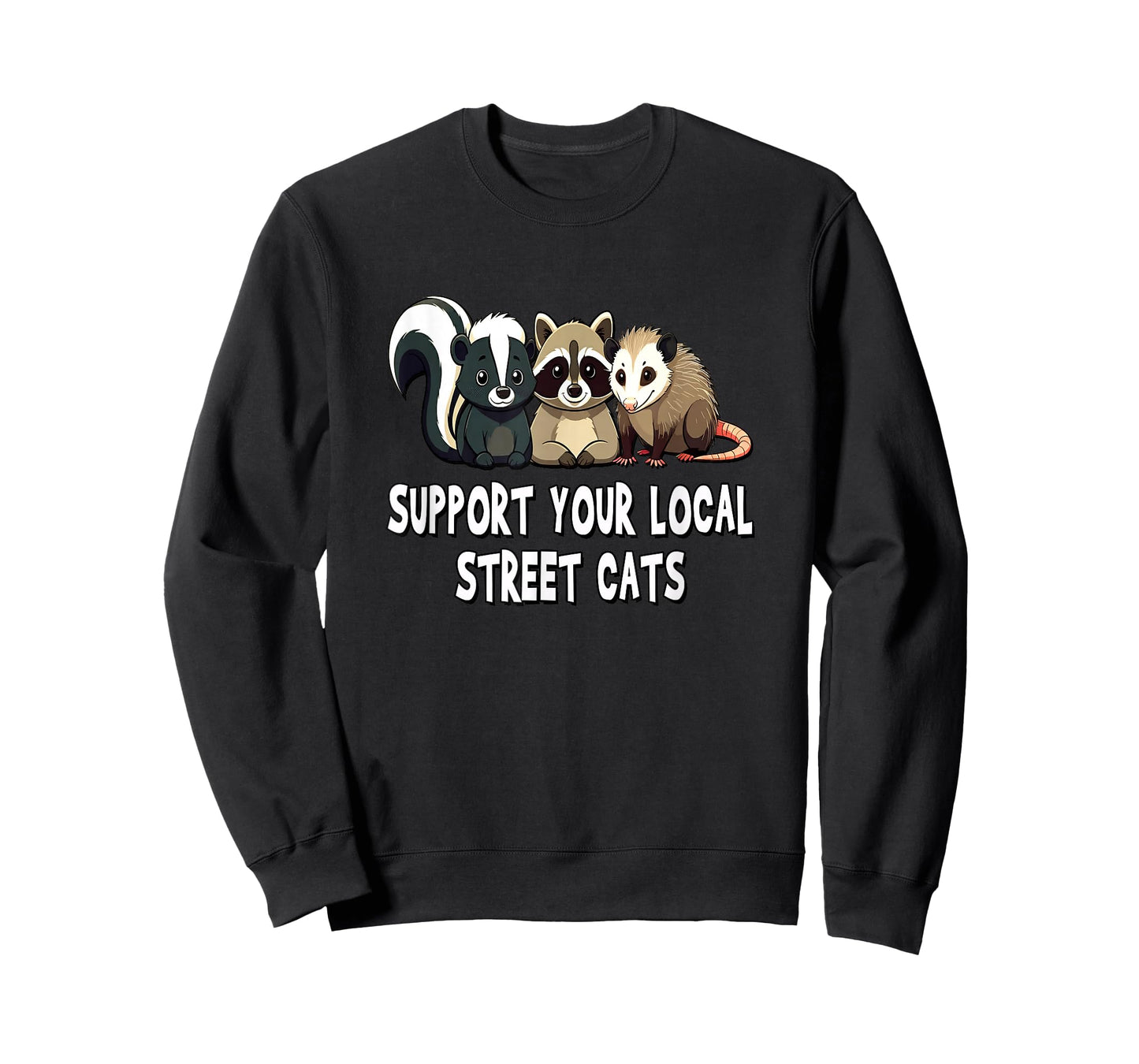 Support Your Local Street Cats - Raccoon, Opossum T-Shirt