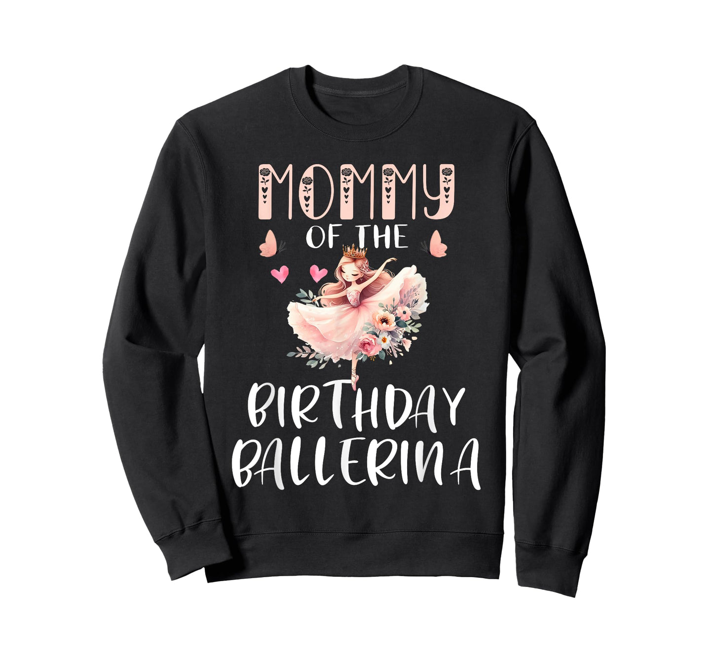 Mommy Of The Birthday Ballerina Girl Dancer T-Shirt