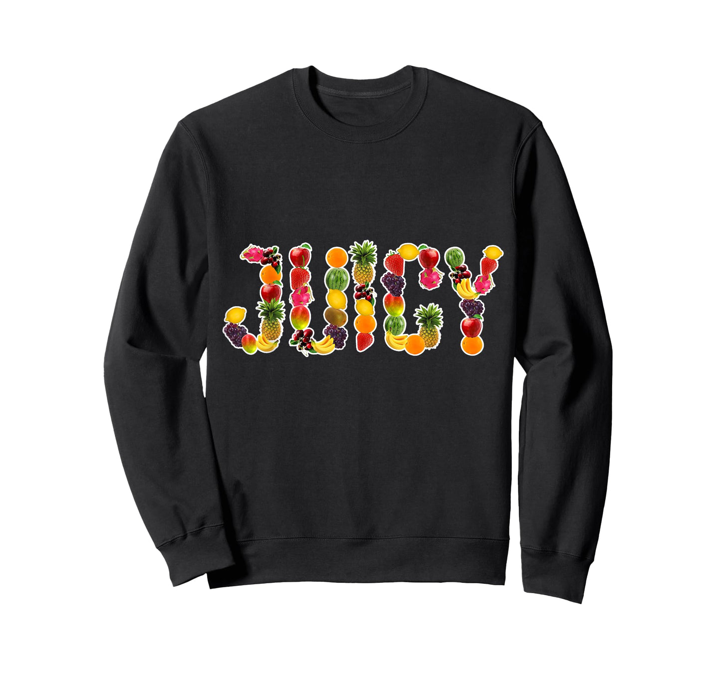 Fruit Aparrel & Outfits for Fruitarism Juicy Fruitarian Design Fruit Lover T-Shirt Black Small